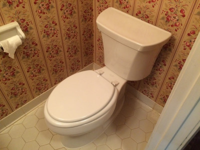 A toilet replacement in Hoover, Al